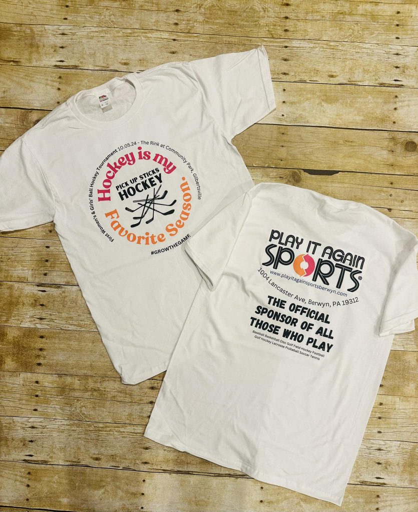 Hockey Tournament T-Shirts with Sponsor Logo